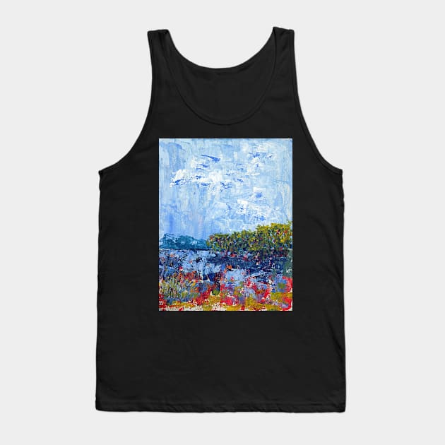 Mangroves at low tide (3239a) - Acrylic Tank Top by pops